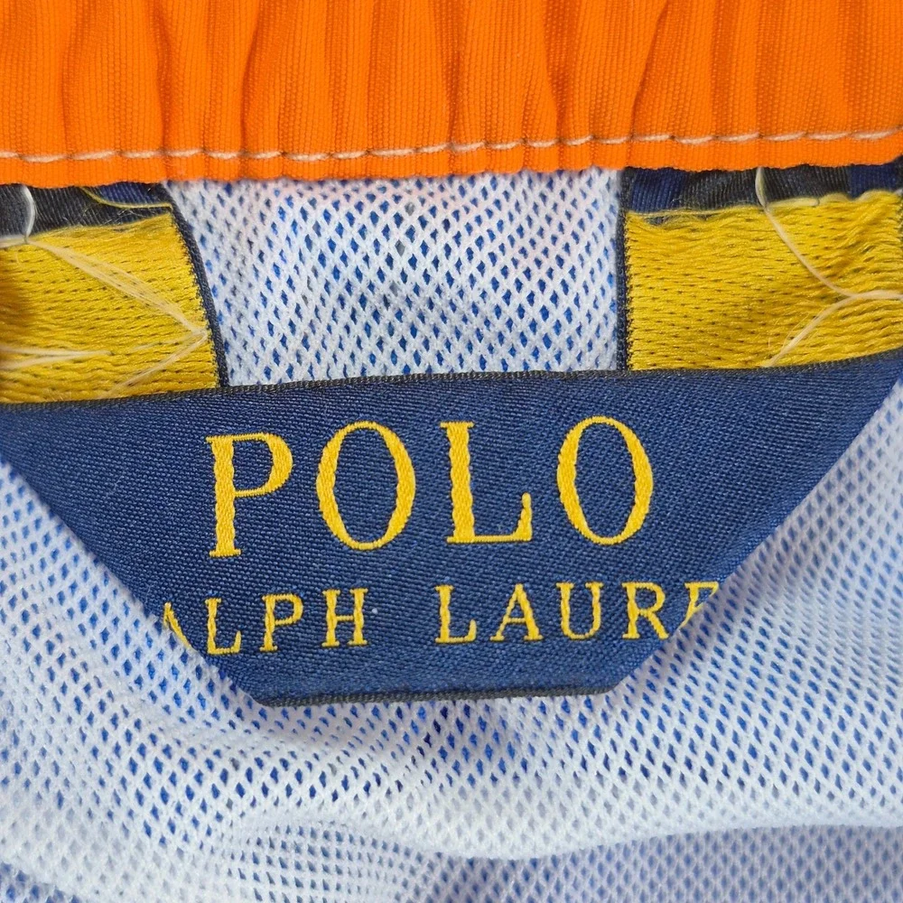 Polo‎ Ralph Lauren Swim Trunks Mens Small Blue Cargo Pocket Mesh Lined Shorts